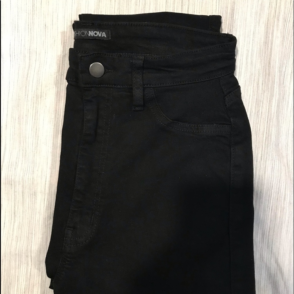 Fashion Nova High Waisted Black Jeans